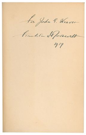 Lot #50 Franklin D. Roosevelt Book - Image 2