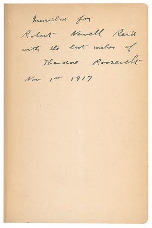 Lot #27 Theodore Roosevelt Book - Image 2