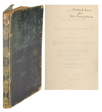 Lot #9 John Quincy Adams Book