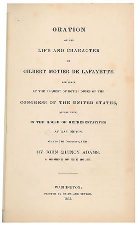 Lot #9 John Quincy Adams Book - Image 3