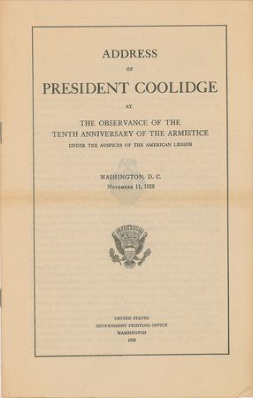 Lot #44 Calvin Coolidge Pamphlet - Image 3