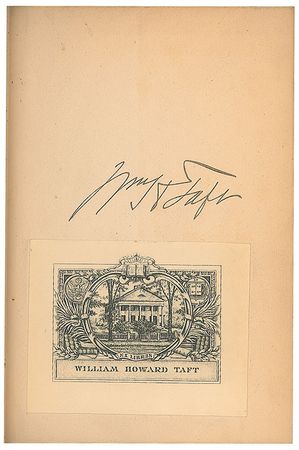 Lot #33 William H. Taft Book - Image 2