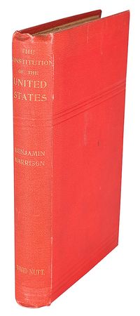 Lot #136 Benjamin Harrison Book - Image 3