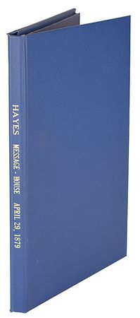 Lot #22 Rutherford B. Hayes: President Hayes's veto of the 