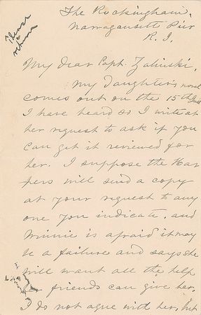 Lot #382 Varina Davis Handwritten Letter Signed - Image 1