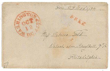 Lot #6 Dolley Madison Free Frank
