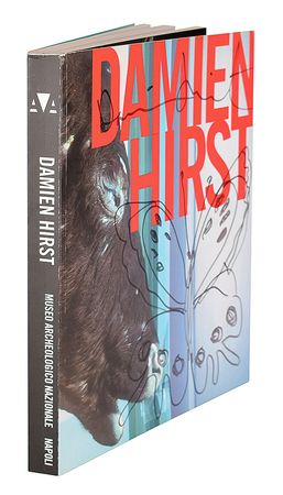 Lot #499 Damien Hirst: Signed twice by Hirst, with shark and butterfly sketches - Image 3