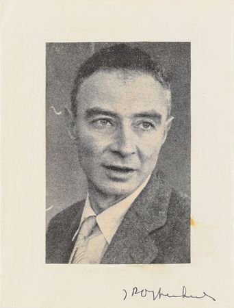 Lot #219 Robert Oppenheimer Signature - Image 1