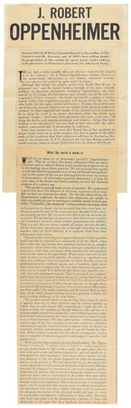 Lot #219 Robert Oppenheimer Signature - Image 2