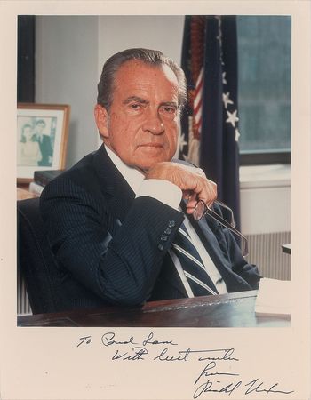 Lot #164 Richard Nixon and Gerald Ford Signed Photographs - Image 2