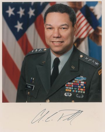 Lot #94 George W. Bush and Colin Powell - Image 1