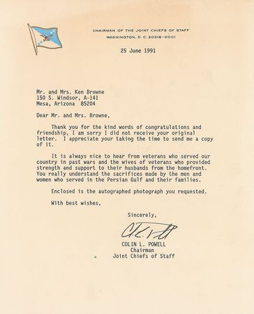 Lot #94 George W. Bush and Colin Powell - Image 3