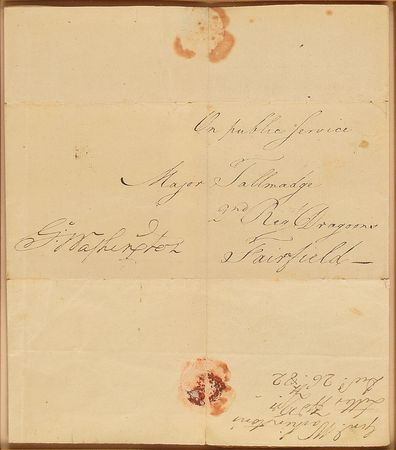 Lot #1 George Washington: Full free frank as