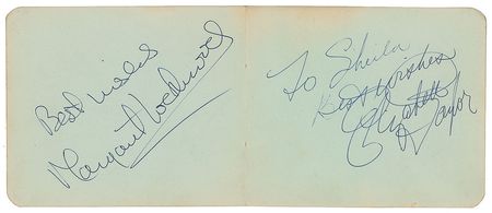 Lot #739 Humphrey Bogart and Elizabeth Taylor Signature - Image 2
