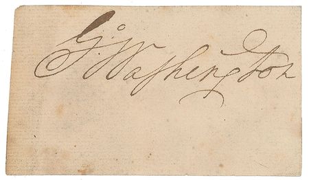 Lot #2 George Washington Signature