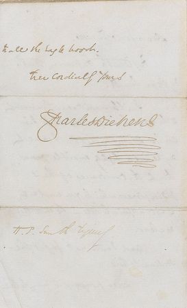 Lot #586 Charles Dickens: Dickens signs prominently in the year of Dombey and Son - Image 2