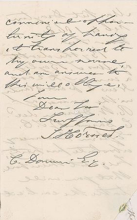Lot #214 Charles Darwin: Denying a claim to money from an estate: 