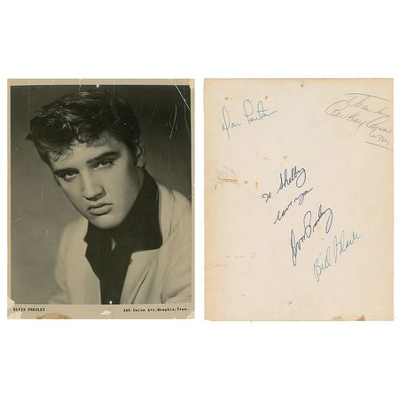 Lot #650 Elvis Presley Signed Photograph - Image 1