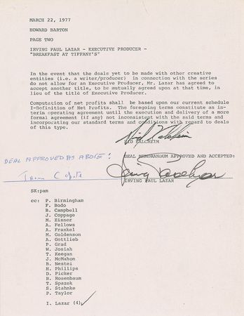 Lot #585 Truman Capote Signed Document - Image 2