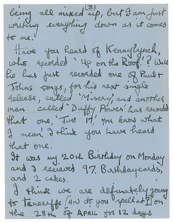 Lot #635 Beatles: George Harrison: Amazing partial letter from George—