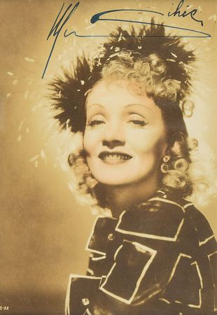 Lot #778 Marlene Dietrich Signed Photograph - Image 1
