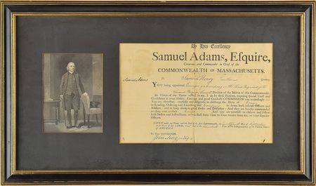 Lot #191 Samuel Adams Signed Document - Image 1
