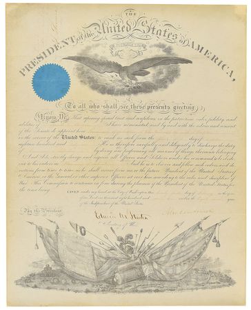 Lot #18 Abraham Lincoln: Appointing a Commissary