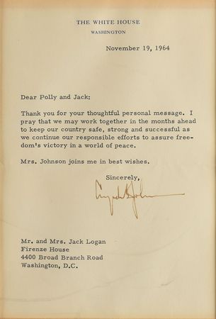 Lot #82 Three Presidents: FDR, Truman, and Ike thank a National Association of Food Chains executive: 