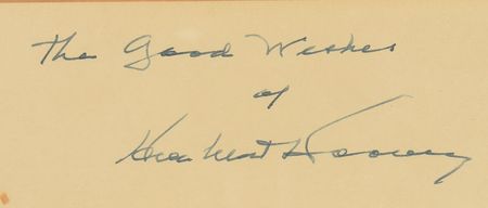 Lot #143 Herbert Hoover Signed Photograph - Image 3