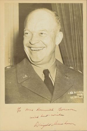 Lot #119 Dwight D. Eisenhower Signed Photograph - Image 1
