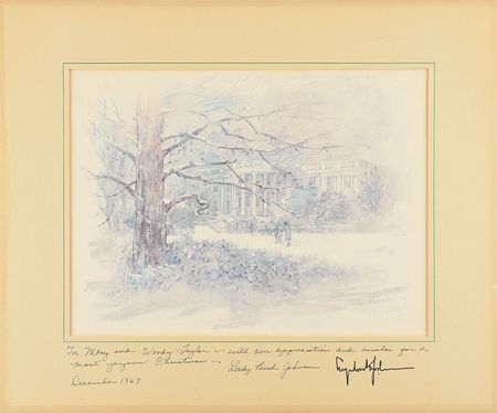 Lot #147 Lyndon and Lady Bird Johnson Print - Image 1