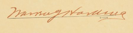 Lot #135 Warren G. Harding Signed Document - Image 2