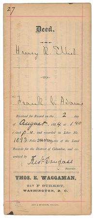 Lot #277 Frederick Douglass Signed Document - Image 1