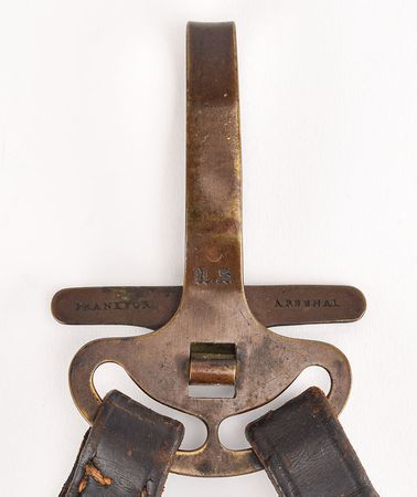 Lot #361 J. E. B. Stuart: Inventor and cavalry commander, Stuart forwards a manual for his 'sabre attachment,' with included original brass-and-leather sword hanger - Image 3