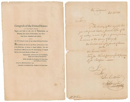 Lot #3 [George Washington]: The opening of the