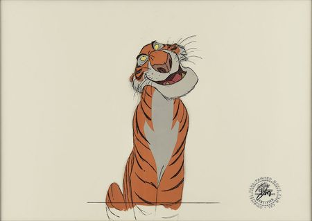 Lot #518 Shere Khan production cel from The Jungle Book Production Cel - Image 1