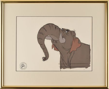 Lot #555 Hathi the Elephant production cel from The Jungle Book Production Cel - Image 2