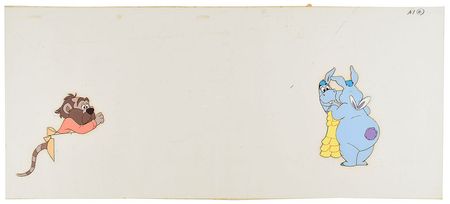 Lot #534 Hoppopotamus production cel from The Wuzzles - Image 1