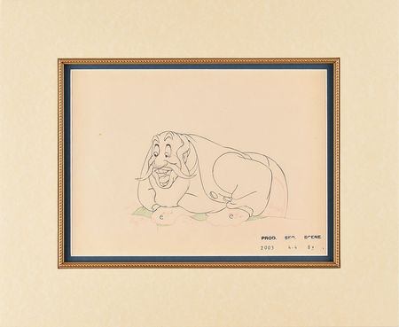 Lot #569 Stromboli production drawing from Pinocchio - Image 2