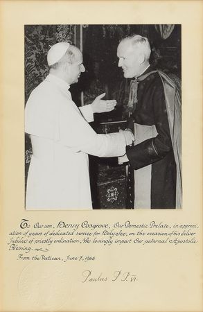 Lot #227 Pope Paul VI Signed Photograph - Image 2