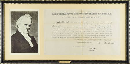 Lot #15 James Buchanan Signed Document