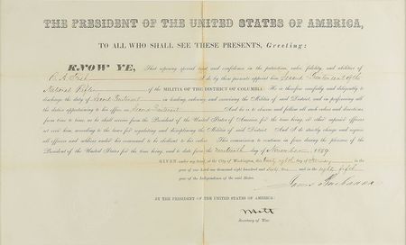 Lot #15 James Buchanan Signed Document - Image 2