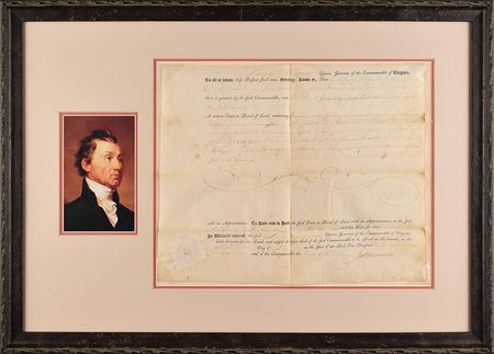 Lot #8 James Monroe Signed Document - Image 2