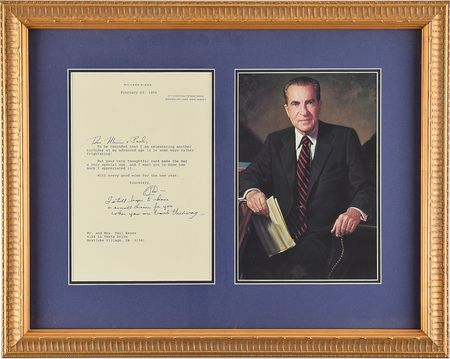 Lot #161 Richard Nixon Typed Letter Signed - Image 1