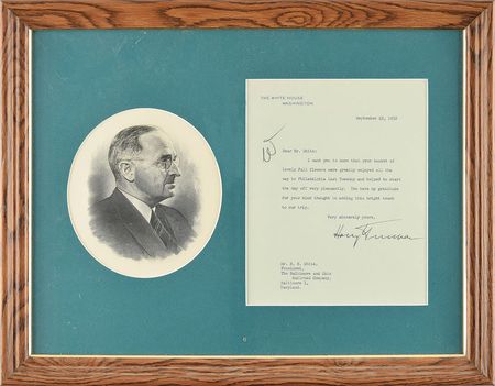 Lot #184 Harry S. Truman Typed Letter Signed - Image 1