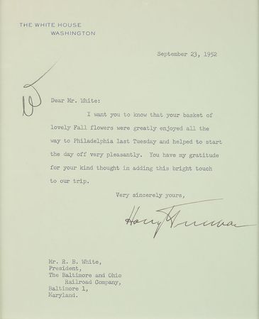 Lot #184 Harry S. Truman Typed Letter Signed - Image 2
