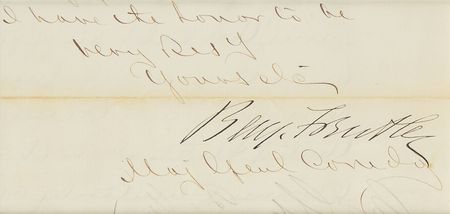 Lot #380 Benjamin Butler Signature - Image 2