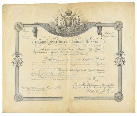 Lot #293 King Charles X Signed Document - Image 1
