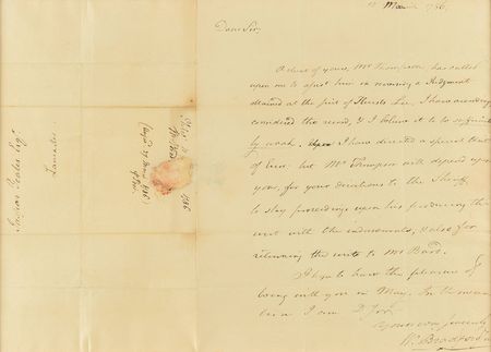 Lot #263 William Bradford Handwritten Letter Signed - Image 1