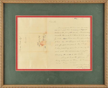 Lot #263 William Bradford Handwritten Letter Signed - Image 2